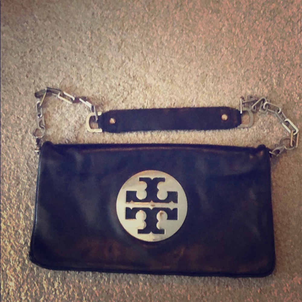 Black Tory Burch Reva Clutch